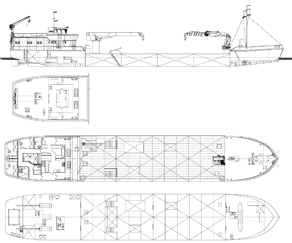 1989: Self-propelled Dive-support Crane and Work Barge for Charter - 095.jpg